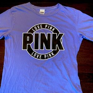 PINK Purple Short Sleeve Shirt Extra Small